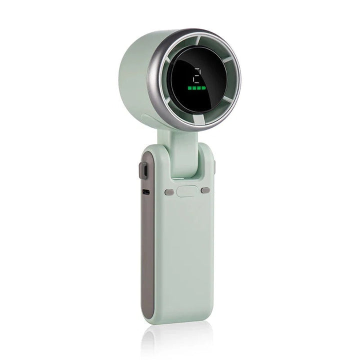 Faltbarer Handventilator mit Digitalanzeige