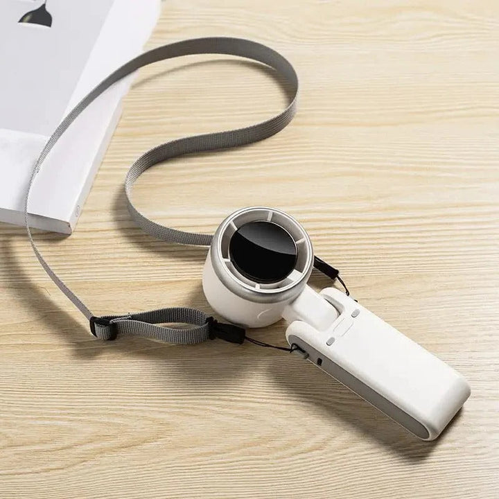 Foldbar Håndholdt Turbo Vifte med Digital Skjerm | Skanto
