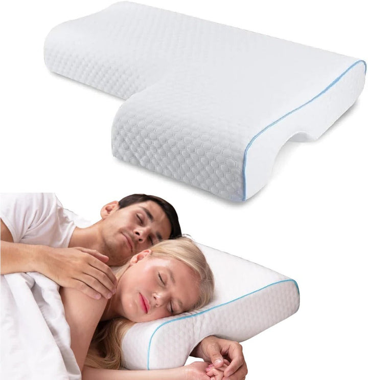 Orthopädisches Partnerkissen | Kuscheldesign mit Armtunnel | Minne-Schaum