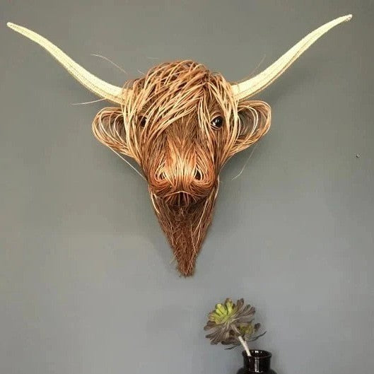 Skanto | Veggmontert Ku Skulptur