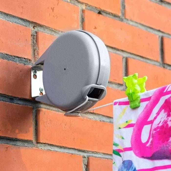 Skanto | Sammenleggbar kleslinje med svingbar veggmontering
