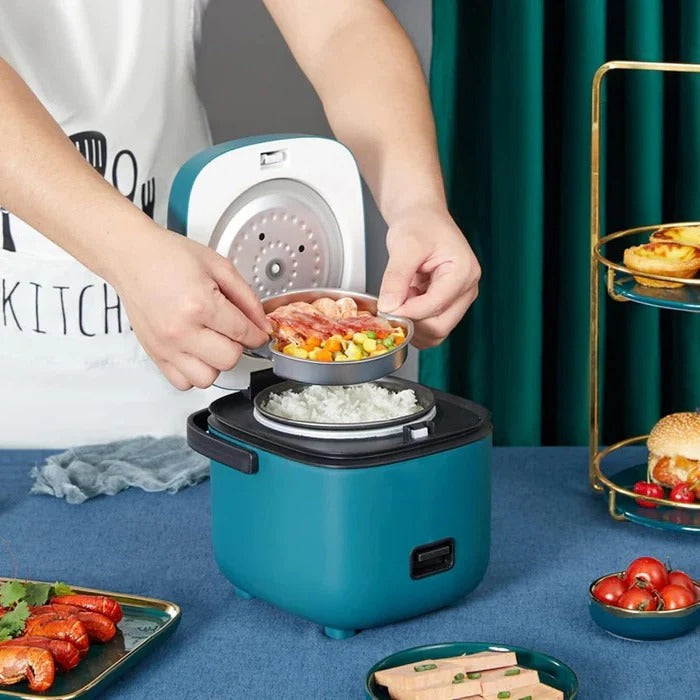 Skanto | Mini Riskoker, 1.2 Qt kapasitet med non-stick kjele