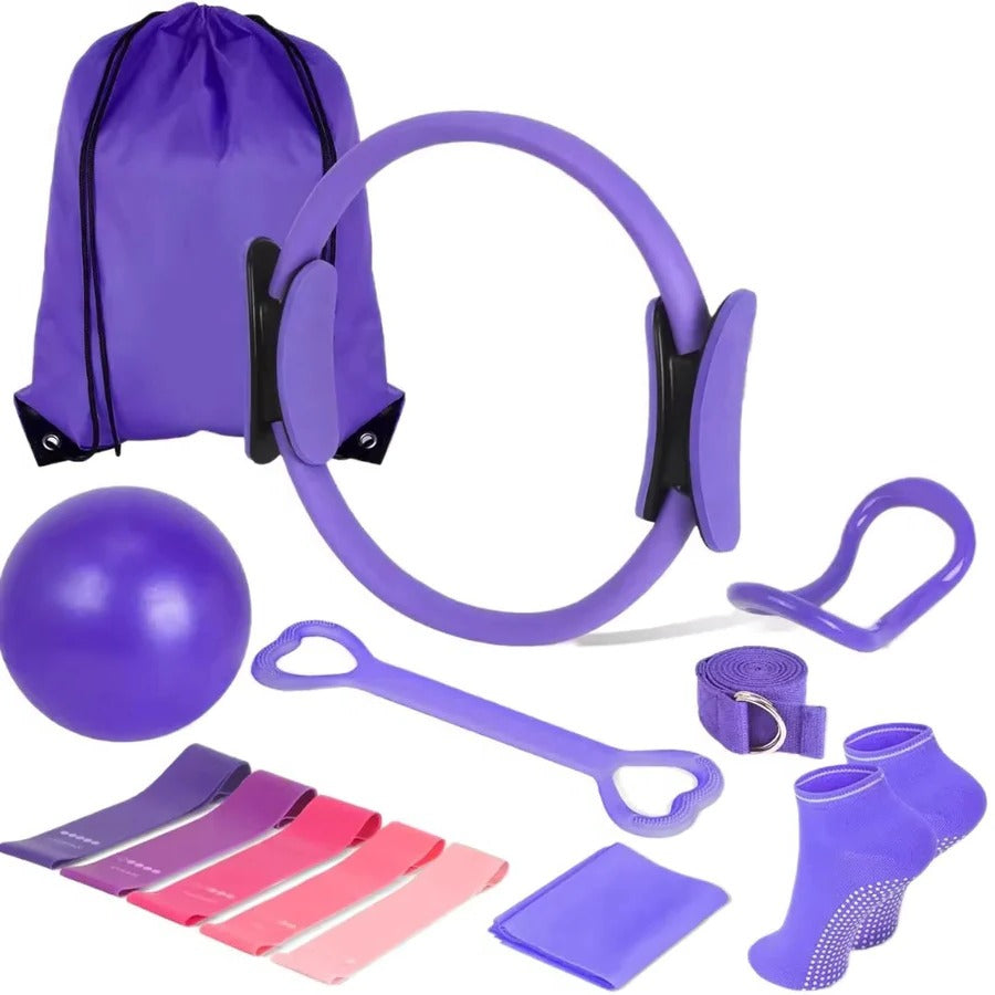 Skanto | Pilates Ball og Motstandsbånd Sett