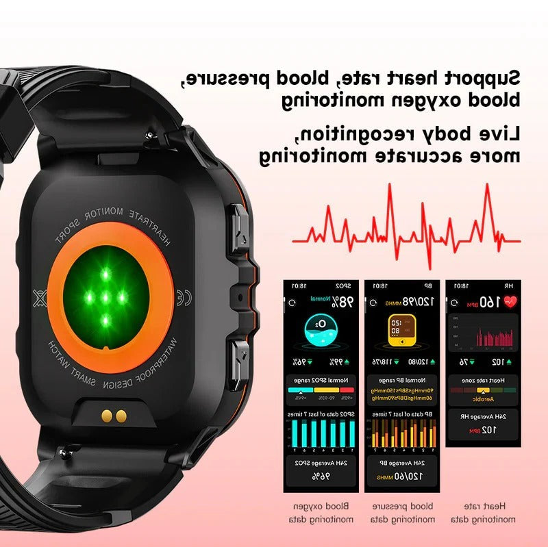 Skanto | Vanntett Smartklokke, Fitness Sporing, Bluetooth 5.0