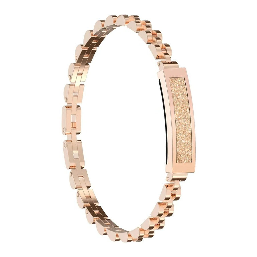 Norvo | Kvinners smart armbånd, kjede stil fitness tracker med hjertefrekvens, søvn og aktivitetsmonitorering