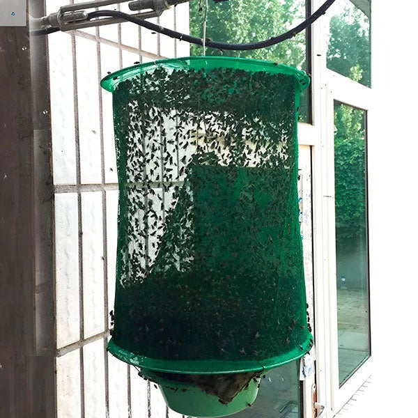 Skanto | Gjenv reusable Fly Trap, Utendørs Hengende Fluefanger, Kjemikaliefri og Vaskbar