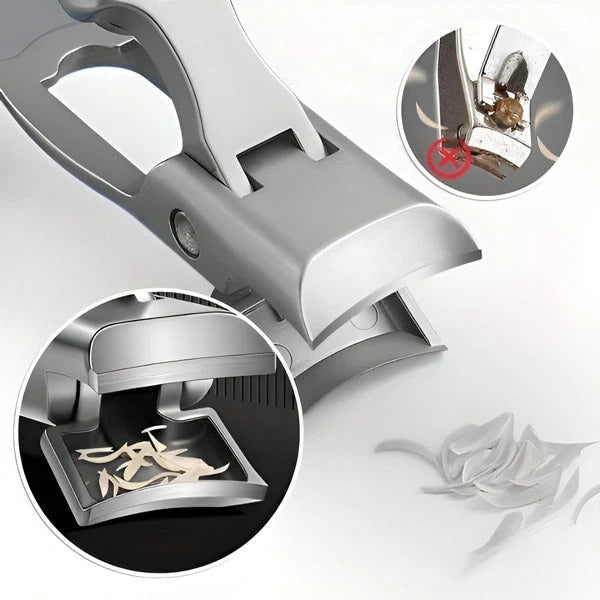 Skanto | Rustfritt Stål Negleklipper, Ergonomisk Håndtak, Kompakt Reise Design
