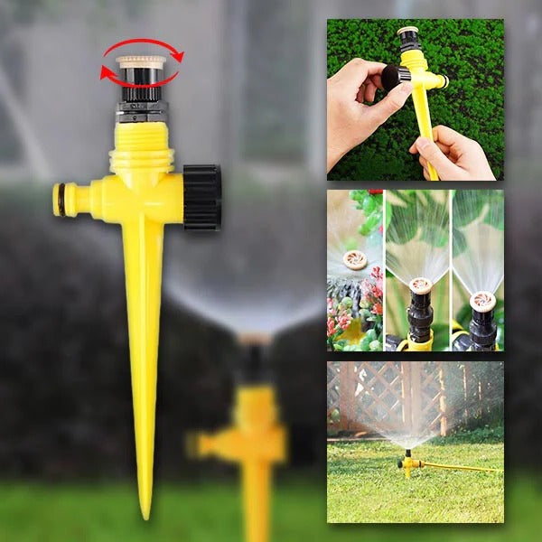 Skanto | 360° Hage Sprinkler, Vannbesparende med Justerbare Spraymønstre