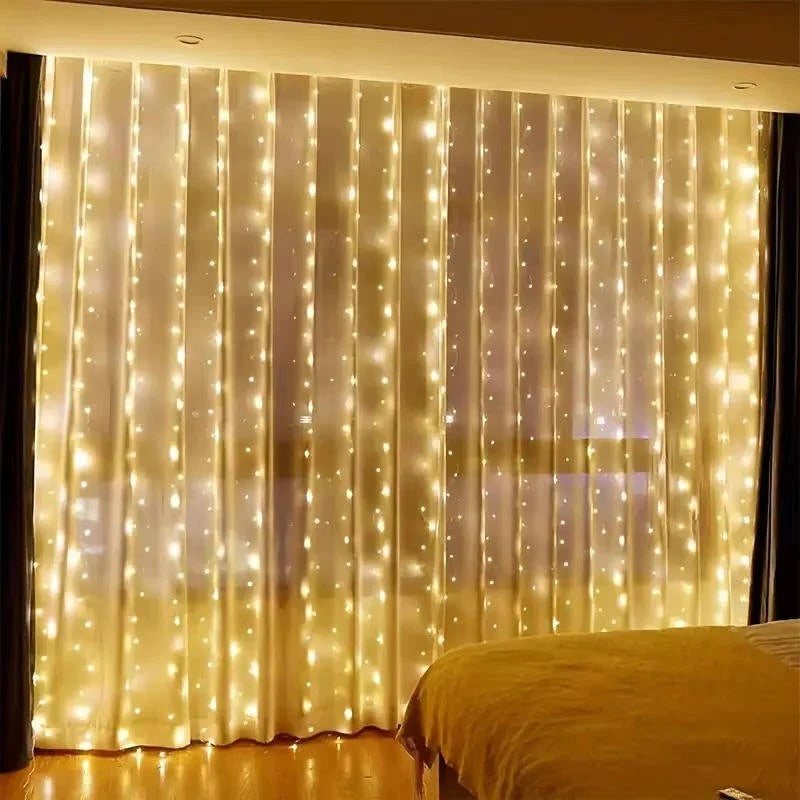 Skanto | Gardin LED Lys med Fjernkontroll, USB Drevet