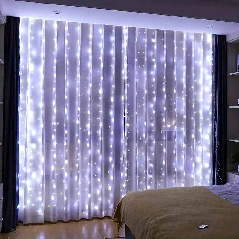 Skanto | Gardin LED Lys med Fjernkontroll, USB Drevet