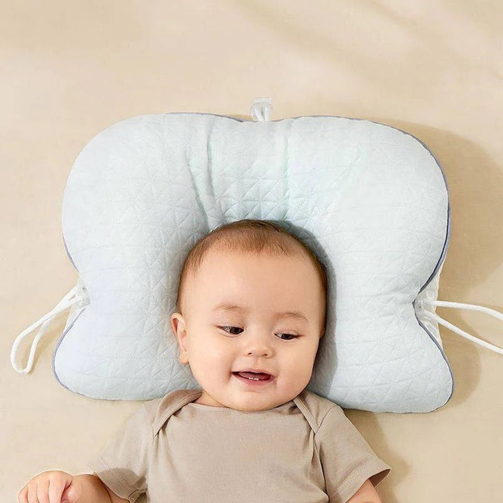 Babykissen mit Memory-Schaum og Baumwollbezug, tragbares Stützkissen für Säuglinge