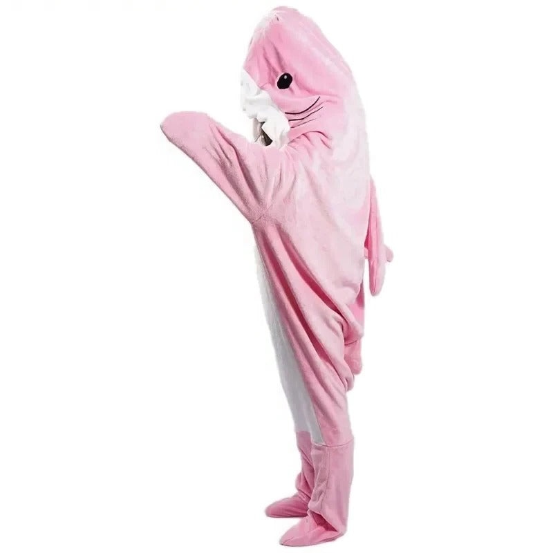 Skanto | Cozy Shark Hettefleece teppe
