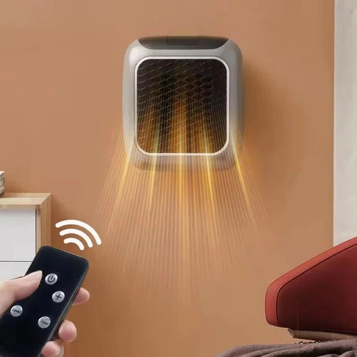 Skanto | Mini Elektrisk Veggvarmer, 800W Plug-In Bærbart Design