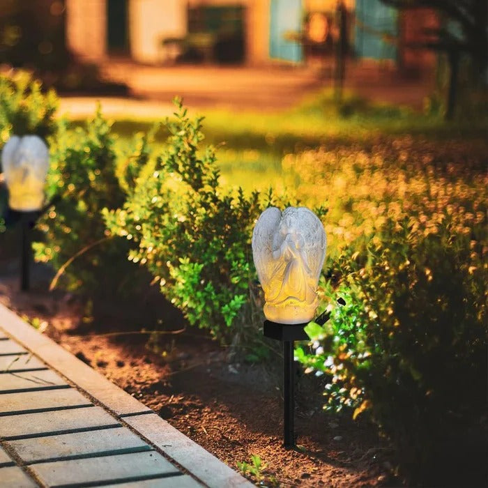 Skanto | Dekorativ solengel hage lampe med LED belysning