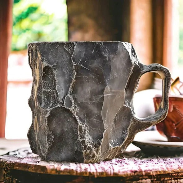Skanto | Facettert Mineral Krystall Kaffe Mugge – Elegant Glass Kop