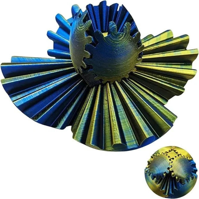 Skanto | Whirling Steampunk Fidget Ball – Beroligende utstyr leke for fokus