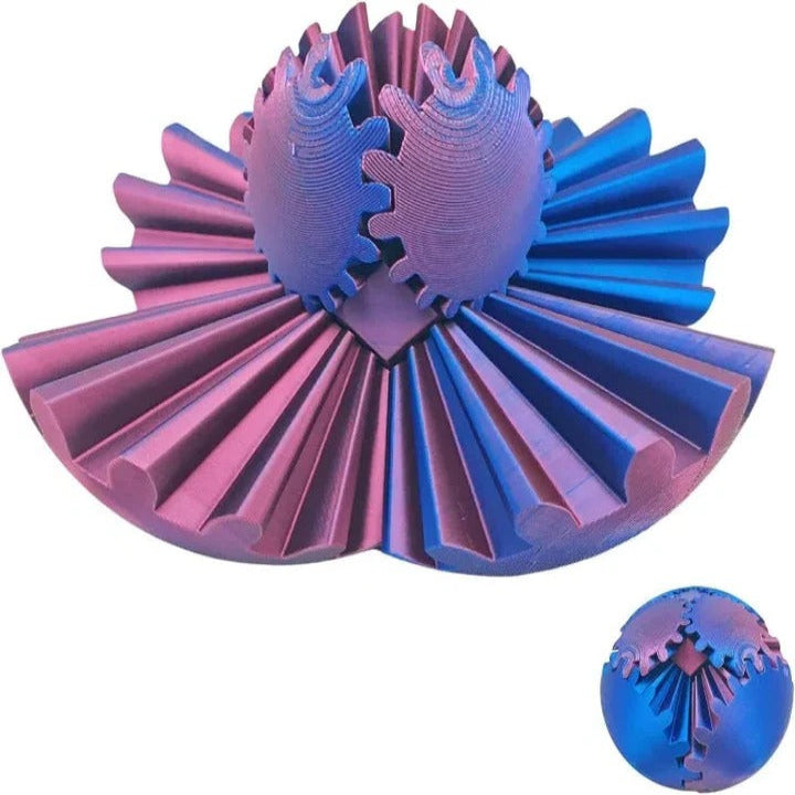 Skanto | Whirling Steampunk Fidget Ball – Beroligende utstyr leke for fokus