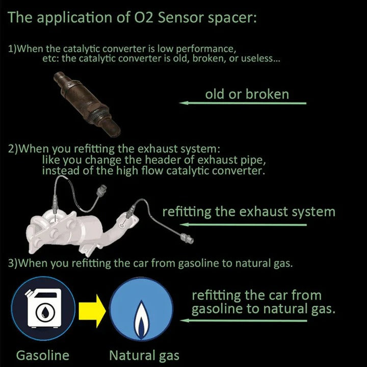 Skanto | O2 Sensor Forlengelsesadapter med Mini Katalysator