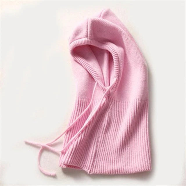 Skanto | Cashmere Strikkevinterlue med Hette – Varm & Elegant