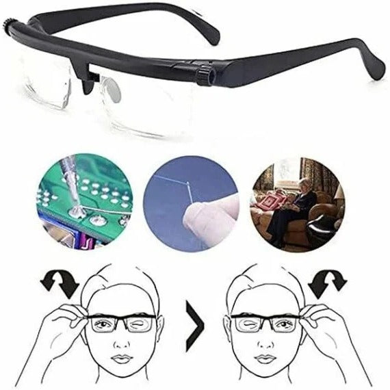 Skanto | Adaptive Focus Glasses – Justerbar syn for nær og fjern