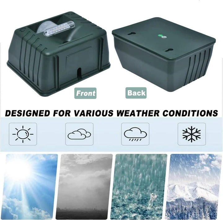 Norvo | Ultralyd fugleskremsel – Soldrevet utendørsenhet for hakkespetter