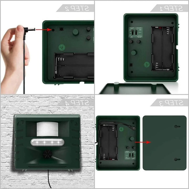 Norvo | Ultralyd fugleskremsel – Soldrevet utendørsenhet for hakkespetter