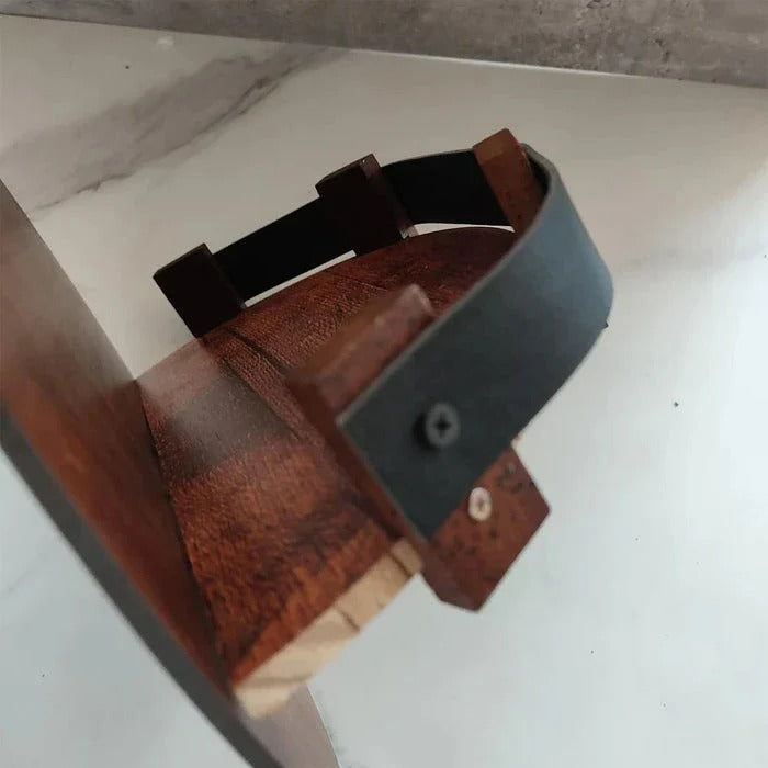 Skanto | Rustikk Whiskey Fat Hylle – Bourbon Flaske Veggdisplay Stativ