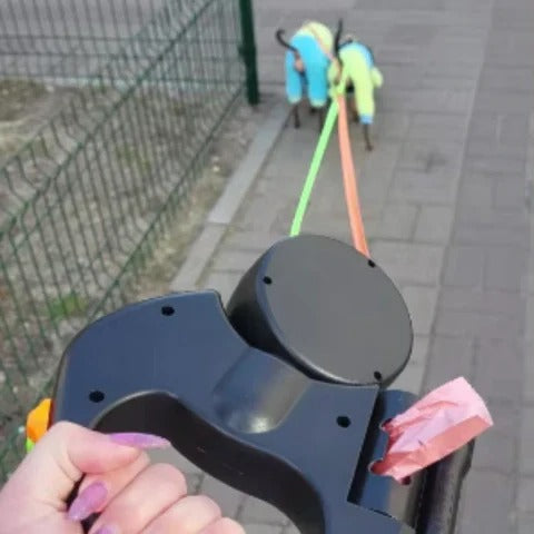 Skanto | To Hunder Gåtur Bånd Tangle Proof Med 360 Graders Koble