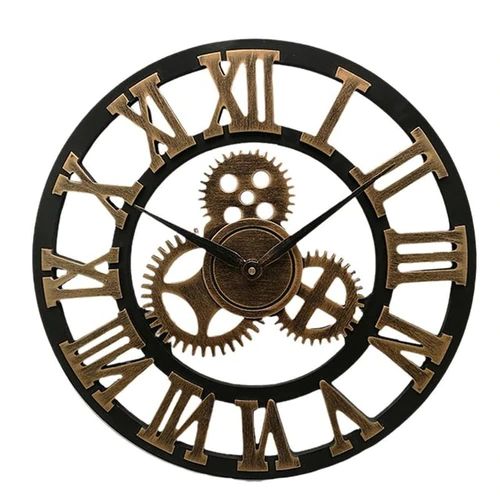 Veggklokke i industriell stil