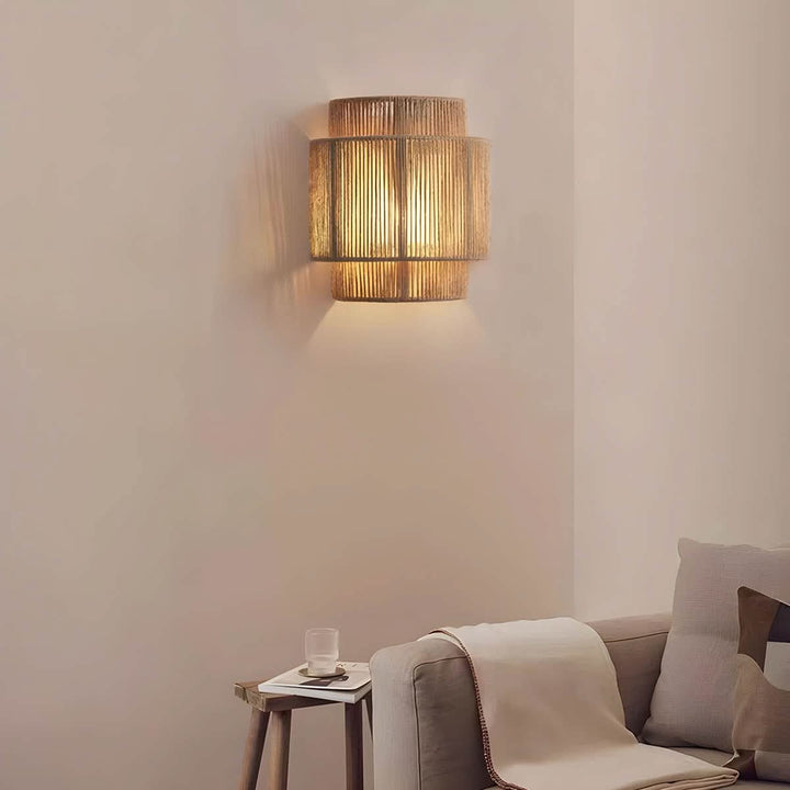 Skanto | Naturlig Seilvegglampe med LED-pære
