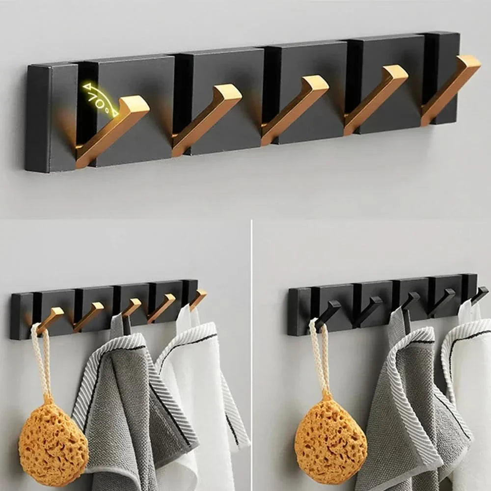 Skanto | HOOKLUX – Foldbar vegghylle laget av aluminium, plassbesparende & allsidig