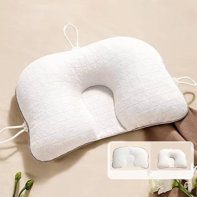 Babykissen mit Memory-Schaum og Baumwollbezug, tragbares Stützkissen für Säuglinge