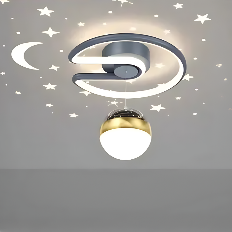 Moderne LED-Deckenleuchten i Stern-Design