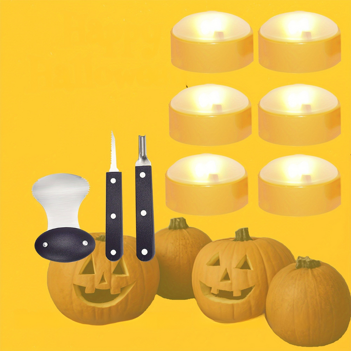 Skanto | Halloween Profesjonell Gresskar Utskjæringsverktøy Sett | Enkle Utskjærte Gresskar Holdbare