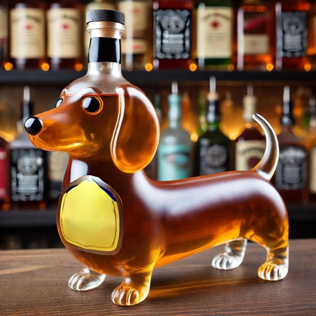 Skanto | Glass Whiskey Karaffel Hund Design