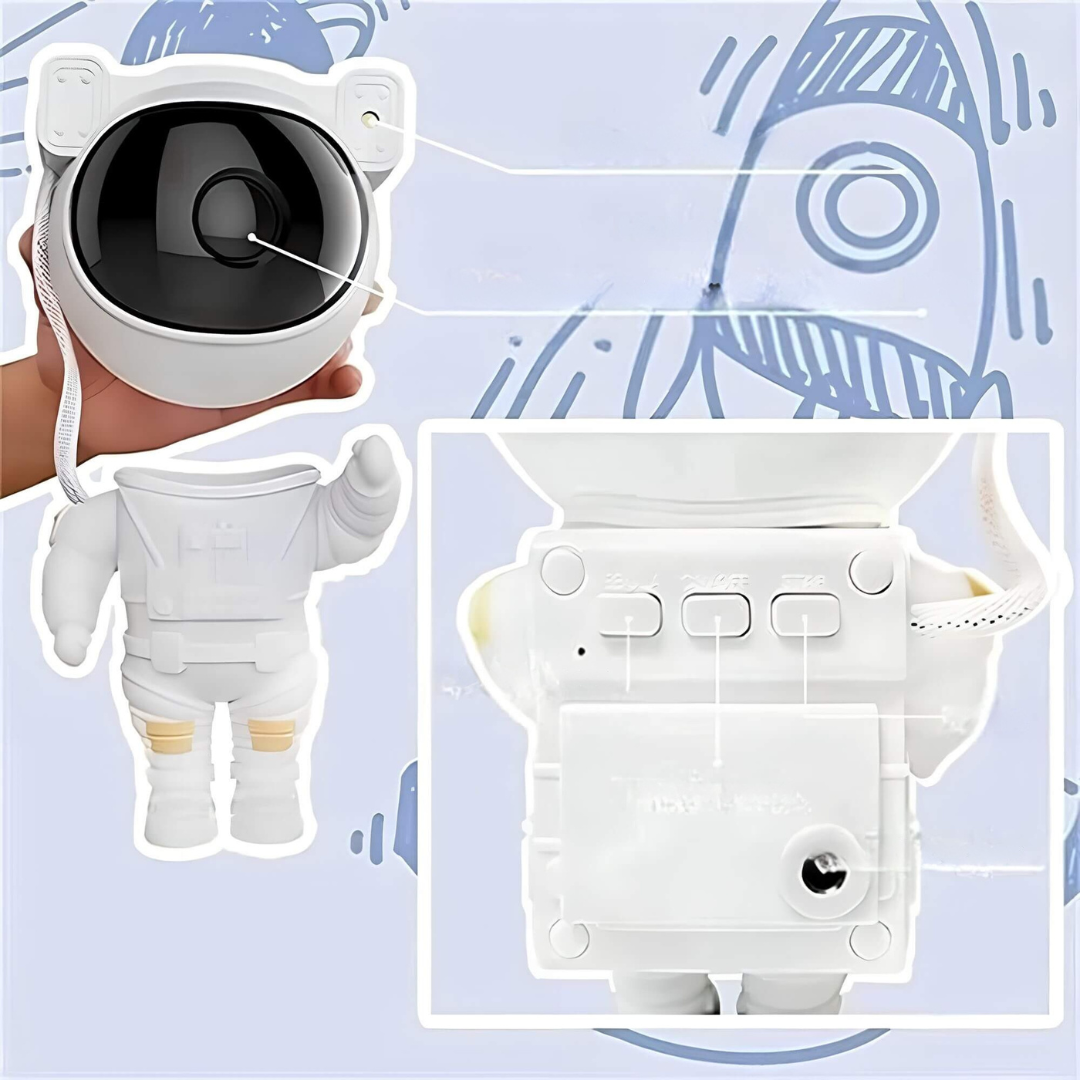 Skanto | Stjerneprosjektor Astronaut Galakse Nattlys
