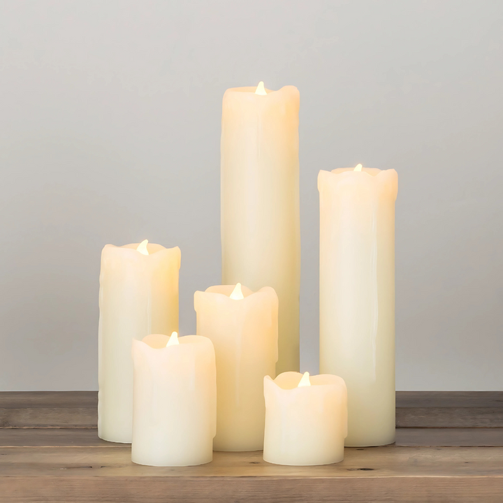 Skanto | LED flameless stearinlys sett med seks
