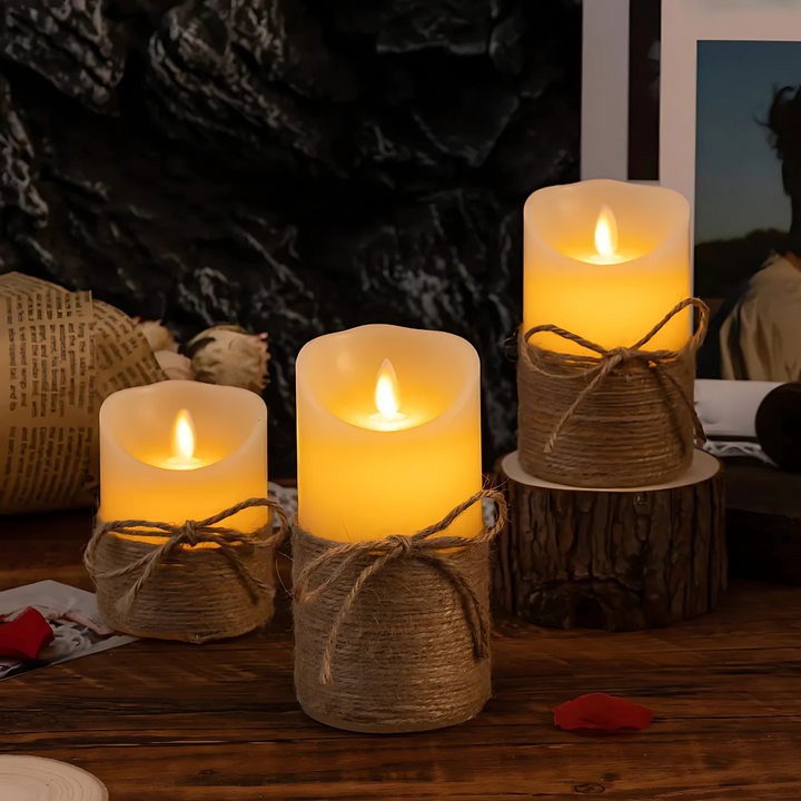 Skanto | LED flammesløse flimrende dekorative stearinlys