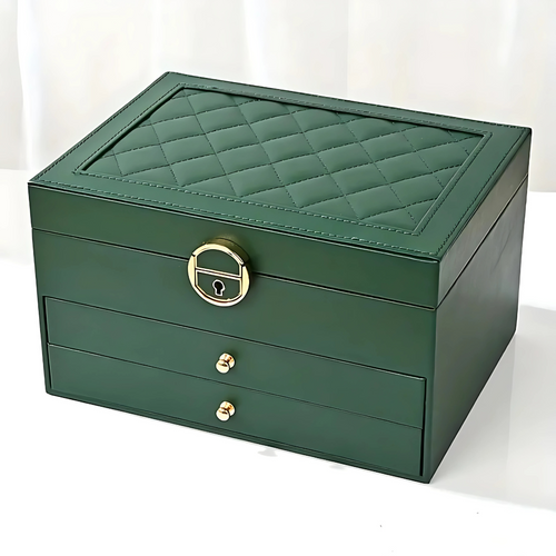 Skanto | Lær Multi-Layer Smykkeskrin Organizer