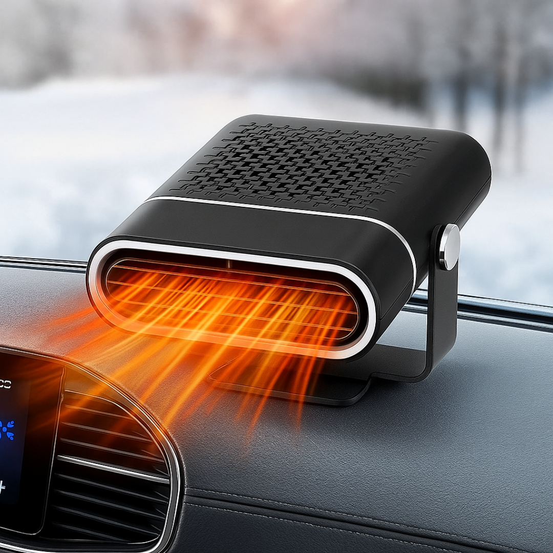 Skanto | Auto-Heizlüfter & Scheibenentfroster | 12V USB Tragbar | Schwarz