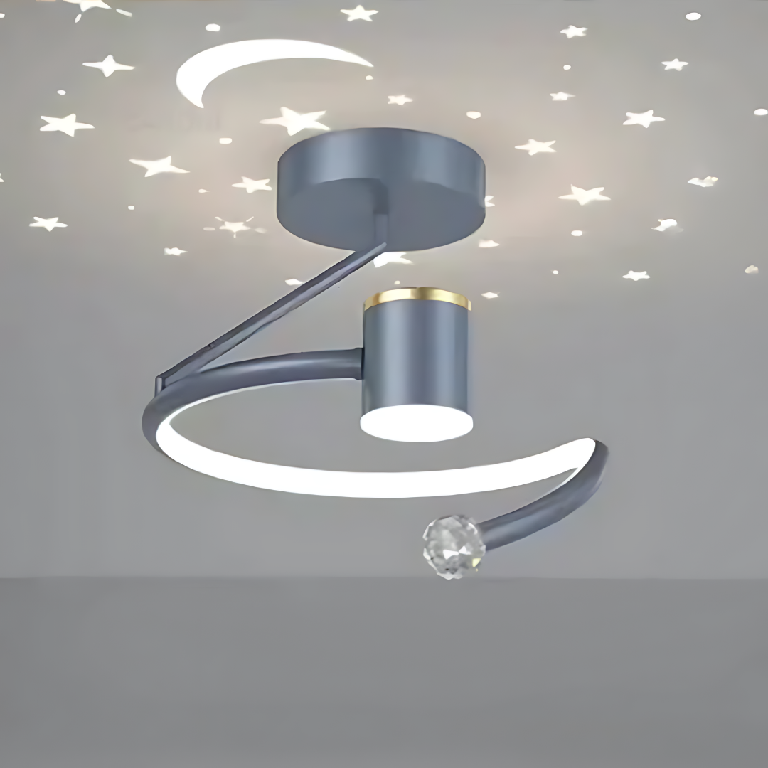 Moderne LED-Deckenleuchten i Stern-Design