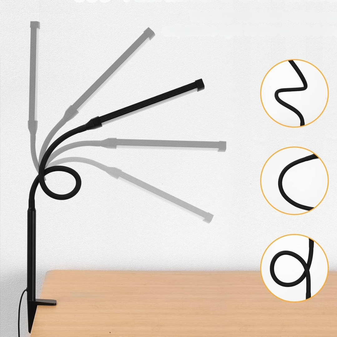 Skanto | LED Skrivebordlampe med Justerbar Metallsystem