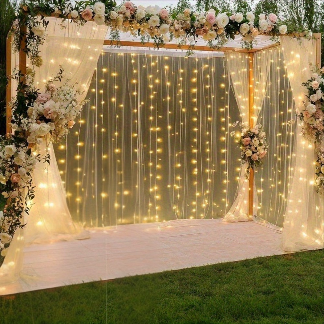 Skanto | Fairy Lights Curtain Varm Hvit LED USB Sett
