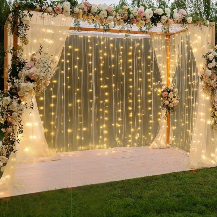 Skanto | Fairy Lights Curtain Varm Hvit LED USB Sett