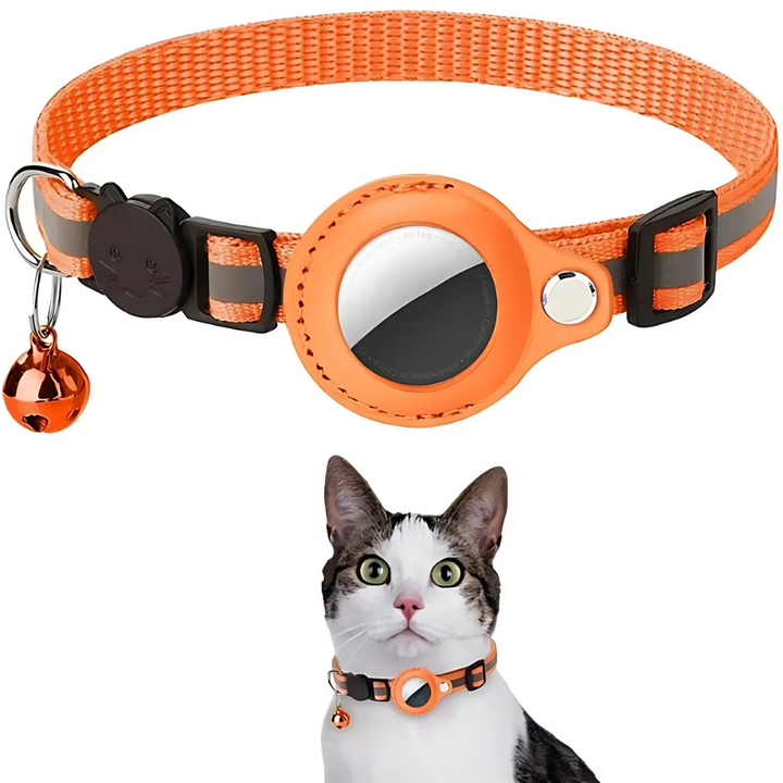 Skanto | Katt halsbånd med bjelle og GPS sporingsbrakett