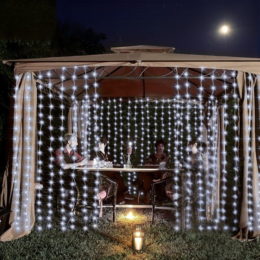 Skanto | Fairy Lights Solcelled Utendørs Gardin Lysstreng