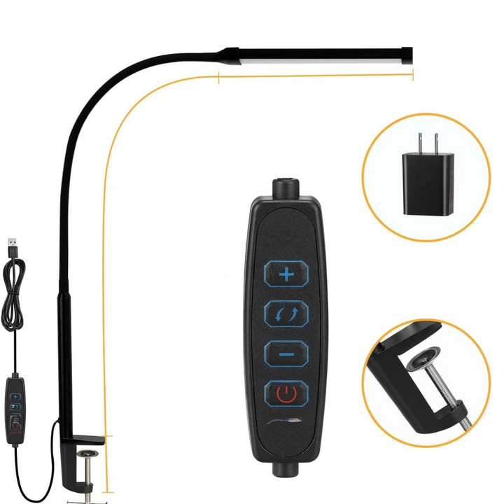 Skanto | LED Skrivebordlampe med Justerbar Metallsystem