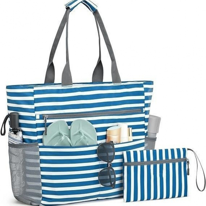 Skanto | Strandveske Vanntett Stor Sammenleggbar Tote