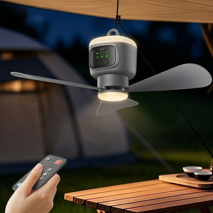Hjem Cool Bærbar Oppladbar RC Hengevifte Lampe | Skanto