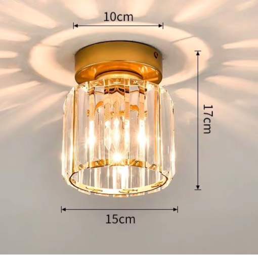 Skanto | Taklampe Krystall Flush Mount Moderne Armatur